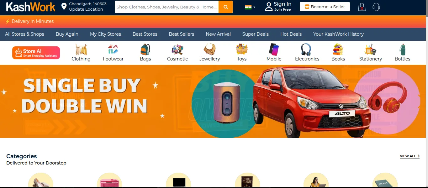 Shop Online in Chandigarh and Across India with KashWork