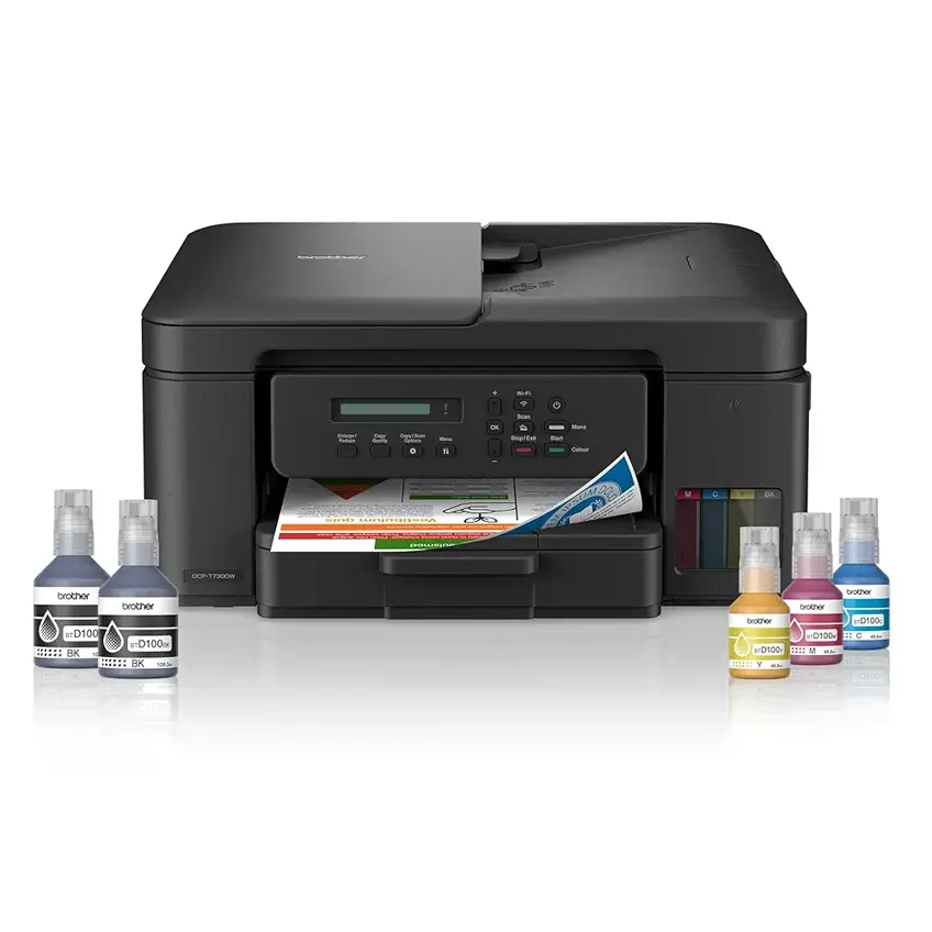 Brother DCP-T730DW Wireless All-in-One Ink Tank Printer with Duplex, ADF, WiFi