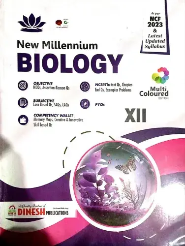 New Millennium Biology XII" (Dinesh Publications, Multi Coloured Edition)