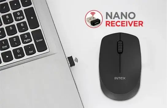 Intex Power+ 2.4GHz Wireless Mouse - Black
