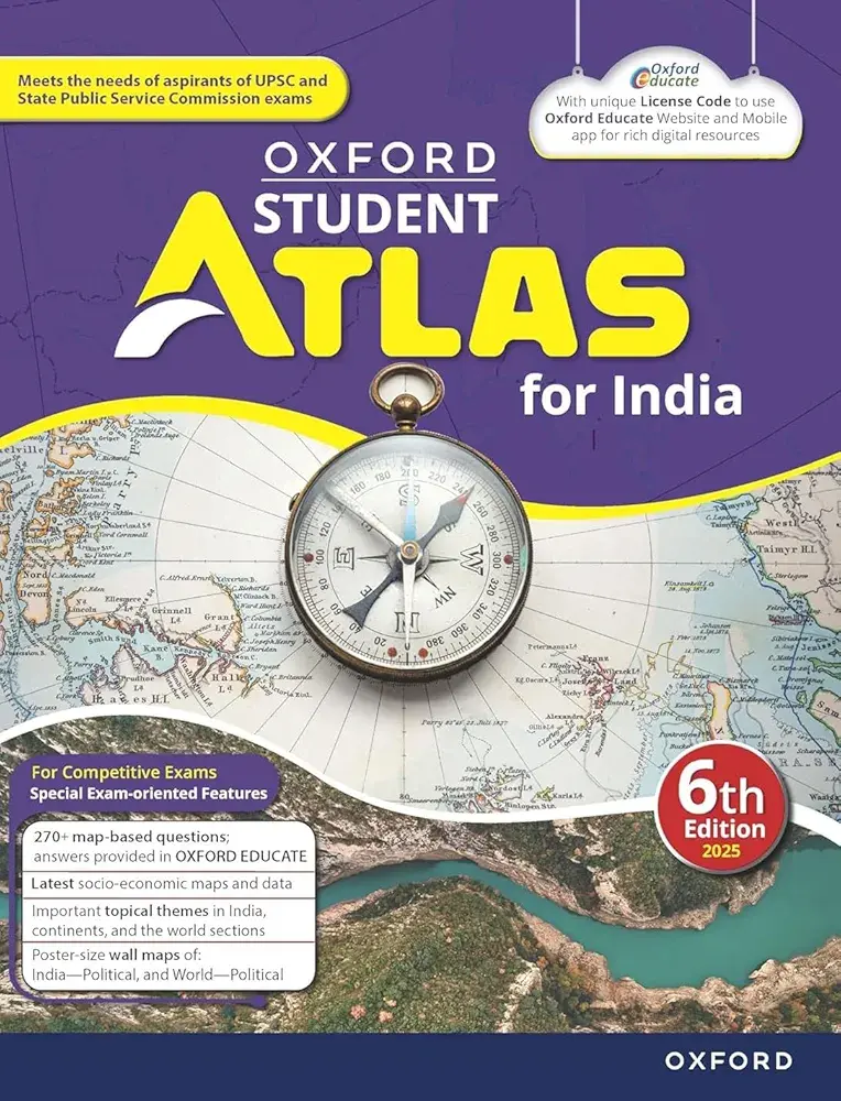Oxford Student Atlas for India, 6th Edition (2025)
