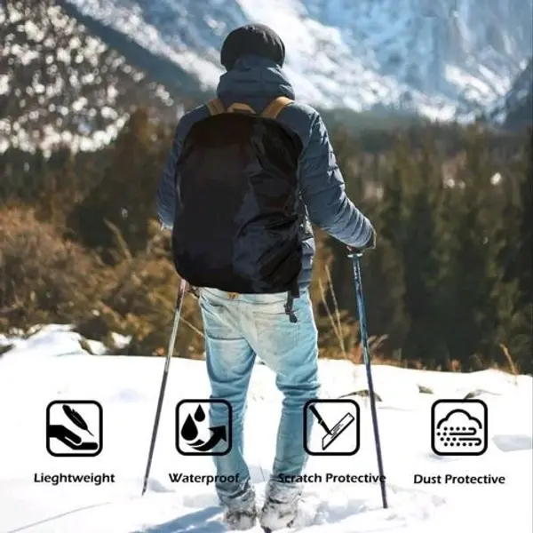 Black Waterproof Outdoor Gear – Backpack Rain Coat & Jackets for All-Weather Protection