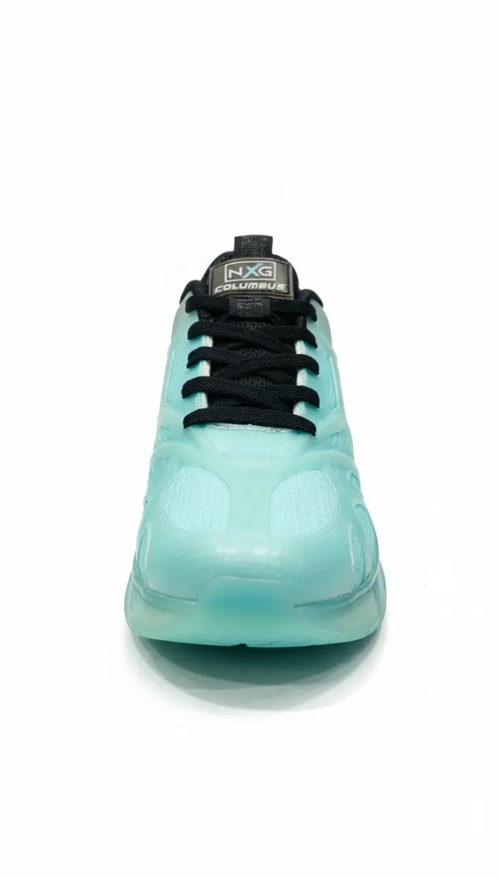Columbus NXG Aqua Blue Sports Running Shoes for Men | Lightweight & Stylish Comfort