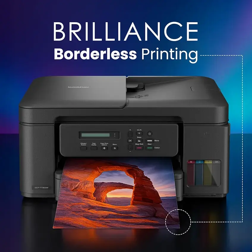 Brother DCP-T730DW Wireless All-in-One Ink Tank Printer with Duplex, ADF, WiFi