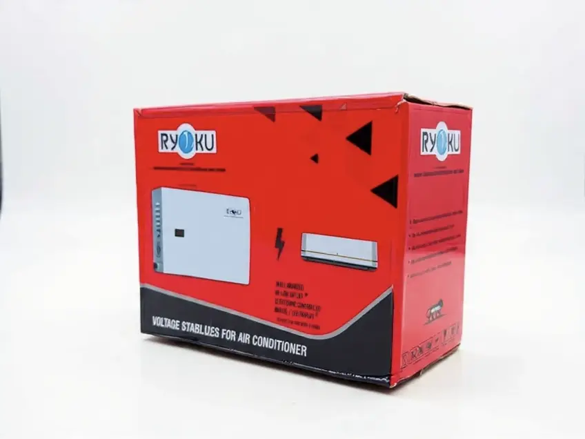 RYOKU 4kVA Voltage Stabilizer for upto 1.5 Ton AC | Digital Display | Wide Voltage Input 150V–270V