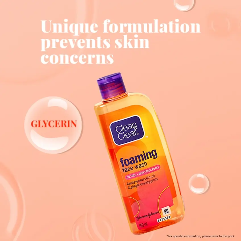 Clean & Clear Foaming Face Wash For Oily Skin