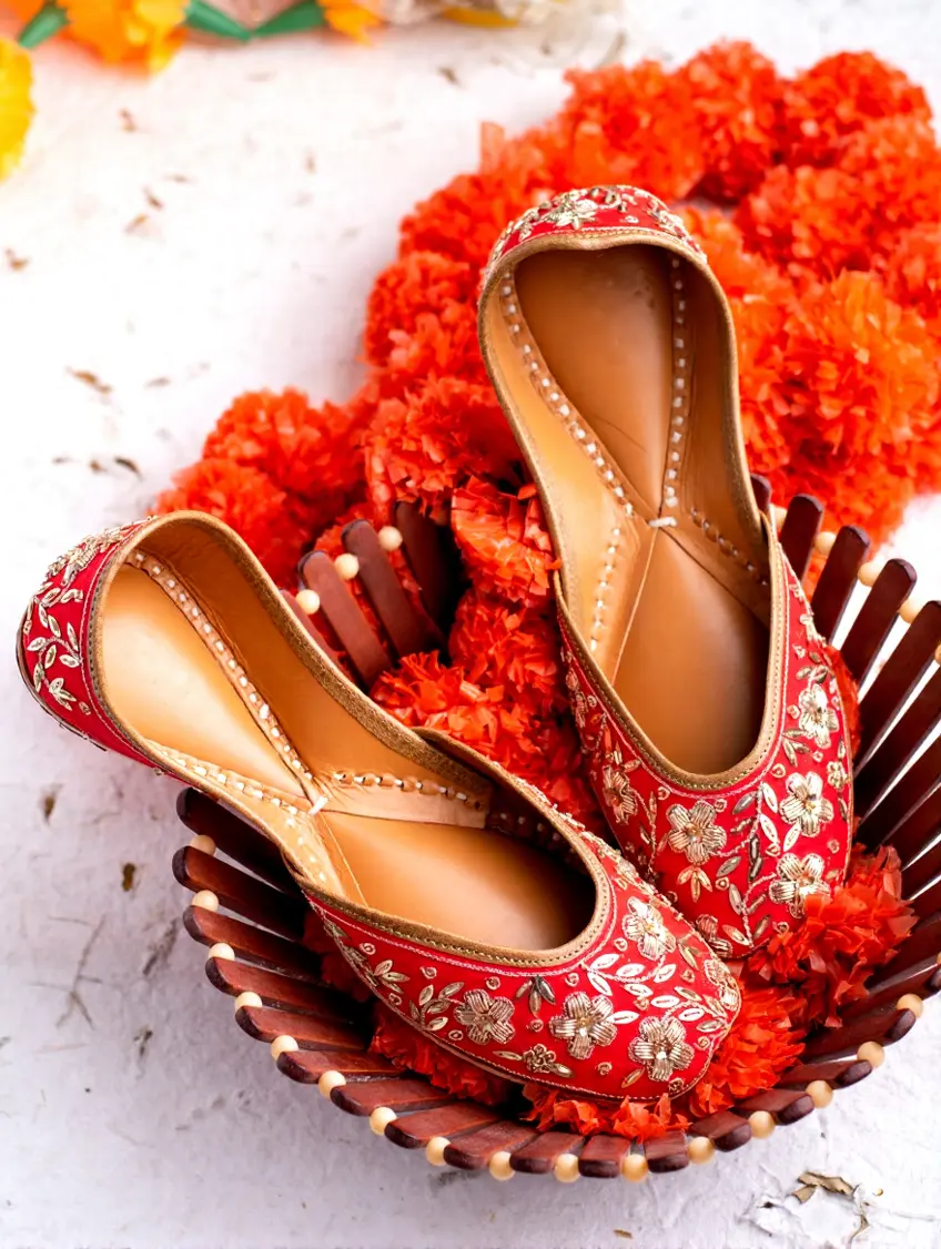 Traditional Red Jutti