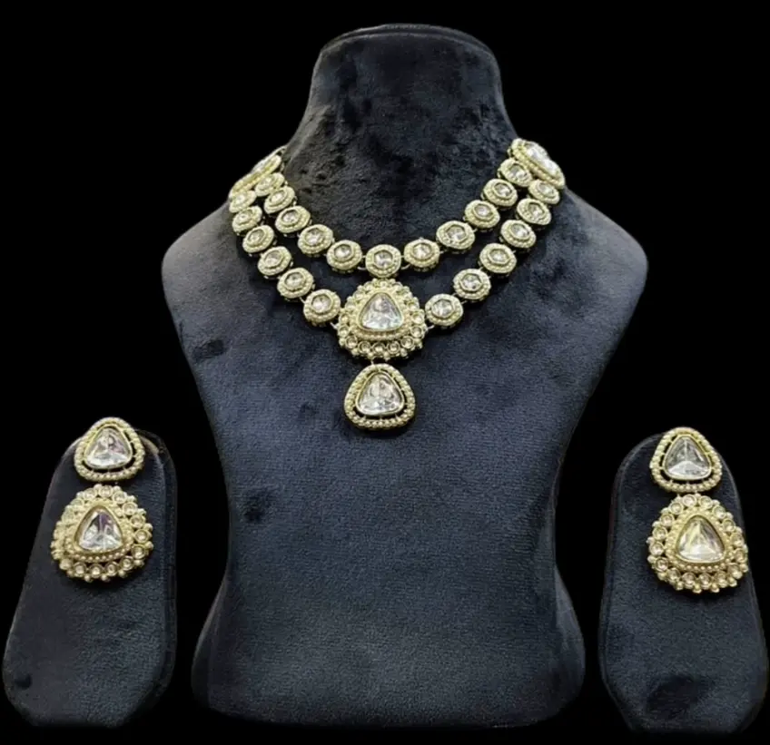 Premium Polki jewellery set