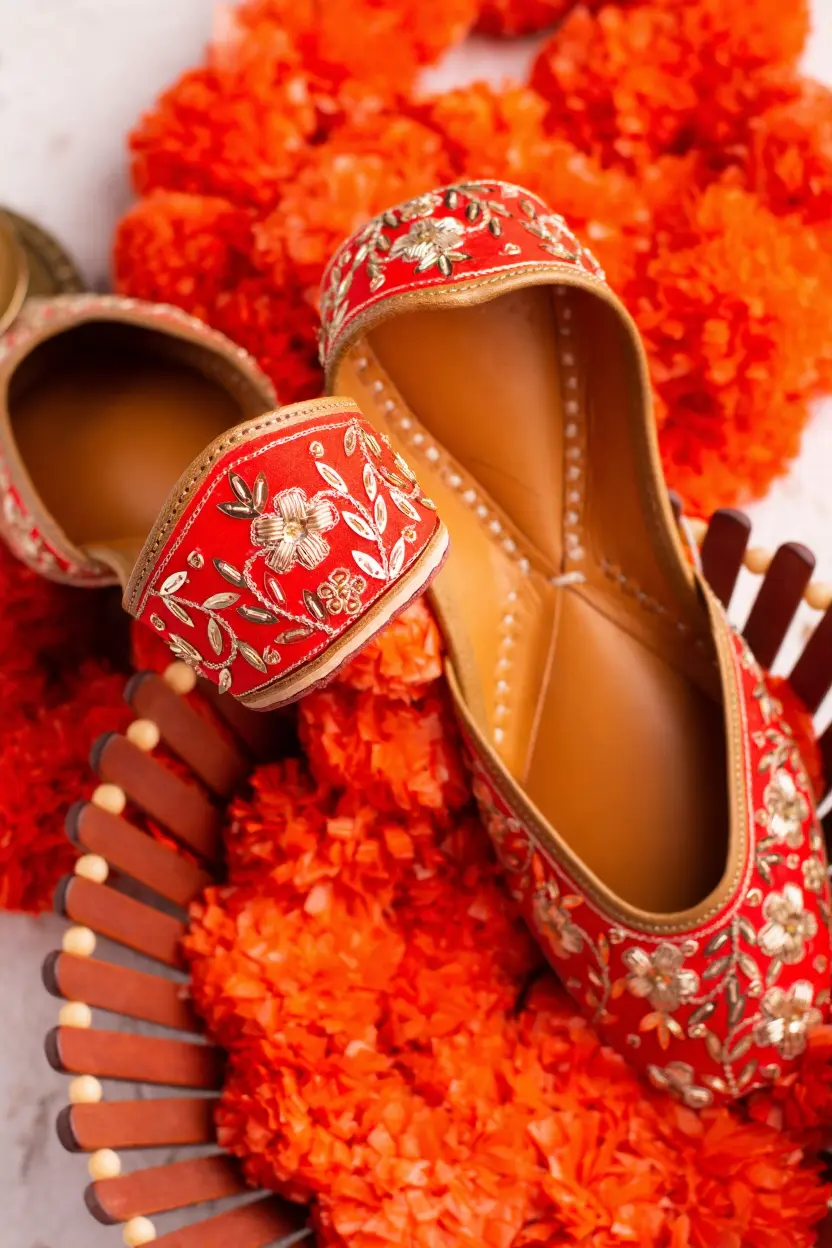 Traditional Red Jutti
